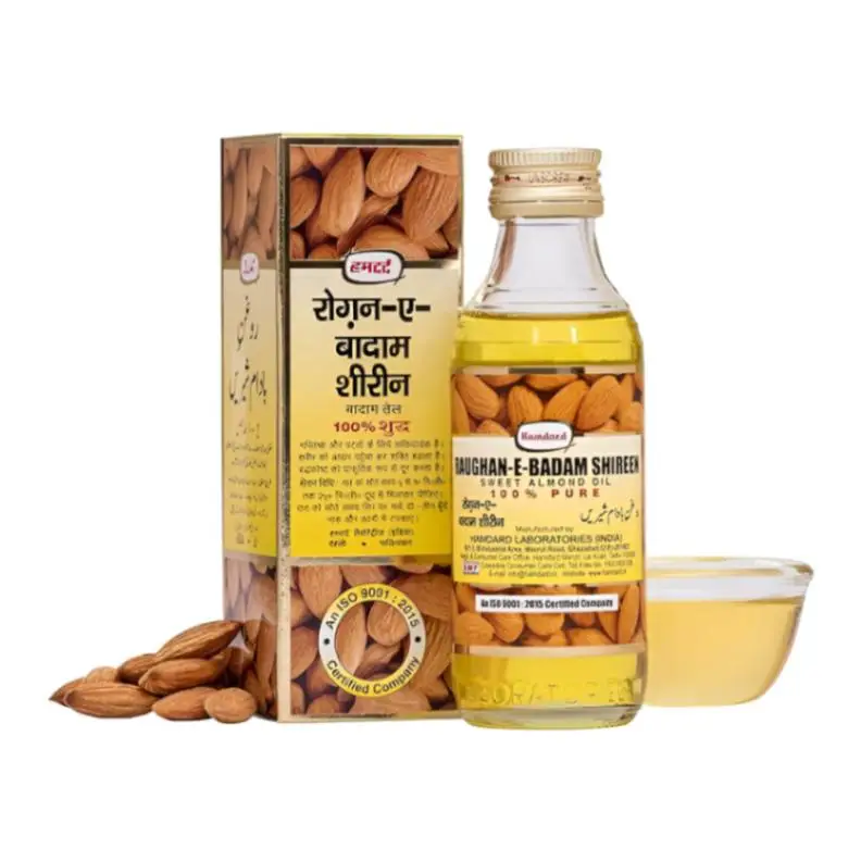 Hamdard RAUGHAN-E-BADAM SHIREEN Sweet Almond Oil for Body, Skin & Hair | 100ml